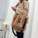 thumbnail image 4 of Btafrte Bolso Mano Piel Sintética Diseñador Felpa Suave para Mujer Bolsos Cruzados Invierno (caqui), 4 of 7