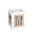 thumbnail image 1 of Estante para cubiertos de madera, estante para cubiertos de encimera de granja con compartimentos desmontables, almacenamiento de utensilios de cocina y estante para utensilios de cocina, 1 of 5