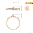 thumbnail image 3 of ANGARA Natural Diamond Twisted Shank Engagement Ring in 14K Rose Gold for Women (Size-5x3mm| Color-K| Clarity-I3) | April Birthstone, Anniversary, Jewelry Gift for Women | Natural Diamond Ring, 3 of 8