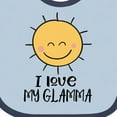 thumbnail image 4 of Inktastic Sunshine I Love My Glamma Boys or Girls Baby Bib, 4 of 4