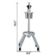 VEVOR 8-Section Commercial Easy Wedger Stainless Steel Blade Fruit Lime Slicer, Lemon Cutter 8 Wedges for Bar Restaurant