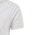thumbnail image 7 of VBTAPA Mens Beach Outfits 2 Piece Cotton Linen Set Lace Up Short Sleeve Hooded Shirt and Shorts Set Retro Boho Resort Wear White S, 7 of 7