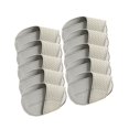 thumbnail image 1 of Thinsony Golf Head Covers PU Portable Protector Travel Athlete Golf for Training Gray Large 10 Pcs 1Set, 1 of 6