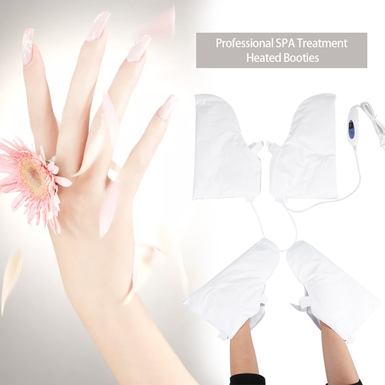 YLSHRF Foot Heated Boots For Paraffin Manicure Waxing Skin Mate Professional Treatment Heated Bott, Paraffin Therapy Booties, Heated Booties