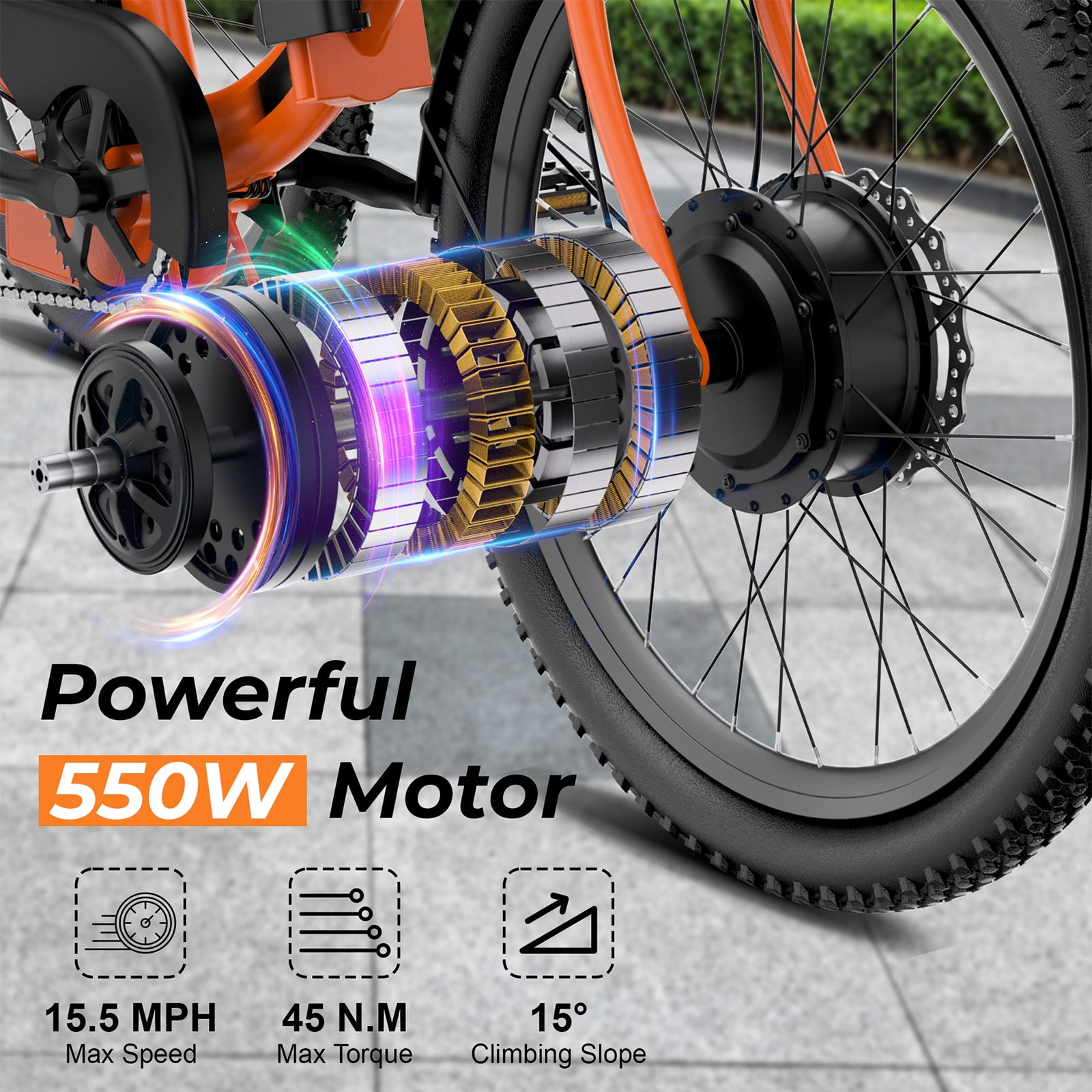 ANCHEER Electric Tricycle for Adults,24" Folding Electric Trike,3 Wheels Electric Bicycle Bikes,350W Step-Thru Etrike with 48V/499Wh Removable Battery,15.5MPH & 55Miles Electric Bike UL2849