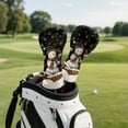 thumbnail image 5 of Yuyamidu Cute Snowman Golf Ball Golf Club Headcover Christmas Golf Head Protective Cover PU Leather Driver Fairway Wood Hybrid Head Cover, 5 of 7