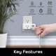 thumbnail image 2 of Enchufe inteligente Wi‑Fi Geeni Switch+Charge con 2 puertos USB, 2 of 8