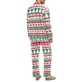 thumbnail image 4 of Xixirimido Ugly Christmas Pattern Mens Pajamas Set Soft Notched Collar Pajamas for Men Long Sleeve Mens 2Piece Sleepwear with Pockets for Fall Winter, X-Small, 4 of 4