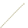 thumbnail image 2 of 14k Gold Plated 925 Sterling Silver Peridot Anklet Chain 1.5mm X 2.5mm The Gives Anklet for Women and Men, 2 of 2