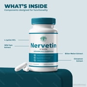 Nervetin – Natural Daily Support Blend for Nerves, Memory & Focus |Nervetin Easy-to-Take Capsules (60 Capsules)