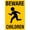 Warning Sign 3, variant on Beware Children 8"x12" Warning Metal Sign, Vintage Wall Decor, Home Farm Bar Coffee Shop Club Decoration, Child Safety Sign