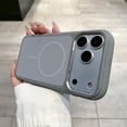 thumbnail image 2 of Sleektime Magnetic Case For Apple iPhone 17 Pro Max, Hybrid Rubber Matte Shock-Absorbent Lightweight Non-Slip Protective Back Cover with Wireless Charging PC+TPU Basic Phone Case,Gray, 2 of 12