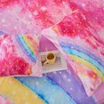 thumbnail image 6 of URBONUR 4 Pieces Rainbow Pink Twin Comforter Set for Girls/Kids/Teens Rainbow Girls Bedding Set Colorful Tie Dye Pink Bed Set Gradient Glitter Kids Bedding Comforter Set with Pillowcases, 6 of 8