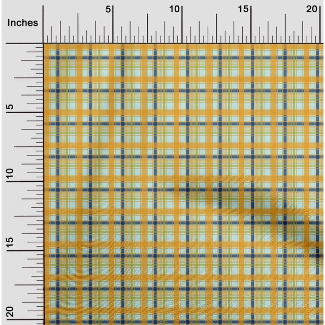 oneOone Viscose Chiffon Fabric Madras Check Print Sewing Fabric BTY 42 Inch Wide