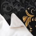 thumbnail image 5 of Manfei Gold Baroque Damask 100% Cotton Duvet Cover Twin Size, Hippie Flower Floral Comforter Cover, Vintage Victorian Bed Cover, Breathable Bedroom Decorative, Reversible 2 Pieces, 5 of 9