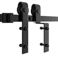 thumbnail image 2 of Sliding Barn Door Hardware Track Bent Hanger System 4-9.6FT ,Easy to Carry, 2 of 6
