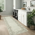 thumbnail image 3 of Garvee 2'x6' Runner Rugs, Oriental Rug Floral Print Area Rugs Soft Washable Rugs for Bedroom Hallway Kitchen, Non-Slip Durable Carpet, Beige, 3 of 9