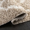 thumbnail image 6 of SAFAVIEH Dallas Logan Geometric Shag Area Rug, Beige/Ivory, 2'3" x 4', 6 of 9