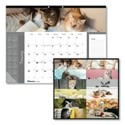 2024 Blueline Pets Collection 22" x 17" Monthly Desk Pad Calendar Furry Kittens (REDC194115)