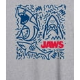 thumbnail image 3 of Jaws - Shark Doodles - Juniors Oversized Graphic T-Shirt, 3 of 5