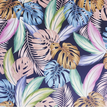 Hot Tropical Leaf Multi Wallpaper - 20.8 in. W x 33ft L - Double Roll