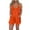Orange, variant on Plus Size Rompers for Women Summer V Neck Backless Overall Shorts Loose Casual Short Jumpsuits with Pockets Loose Jumpsuits for Women Black S