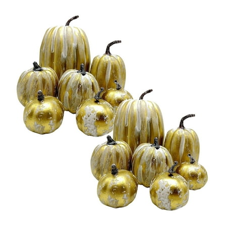 

Set Of 7 Pieces Pumpkins Orange Fall Decoration Garden Indoor Outdoor Decoration 2PCS Shatterproof Ornament Set Hang Loose Ornament Special Christmas Ornament Transformer Ornament Large Christmas
