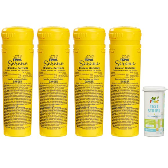 Cartuchos de bromo de repuesto FROG Serene Hot Tub, paquete de 4