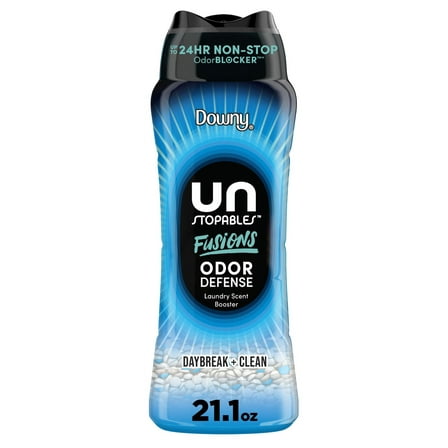 Downy Unstopables Fusions Odor Defense In-Wash Laundry Scent Booster Beads, Daybreak & Clean Scent, 21.1 oz