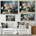 thumbnail image 4 of Designart "Still Life Of Poppies In A Vase Bouquet" Poppies Floater Framed Canvas Wall Art, 4 of 5