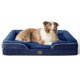 thumbnail image 1 of Cama ortopédica para perros grandes, impermeable, azul marino, 1 of 7