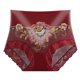 thumbnail image 1 of Gibobby Panty Microfibra con Encaje Ropa interior elástica cintura para mujer, bragas suaves altas, bragas sexis encaje flores para mujer, Bikini bordado, bragas para mujer（Vino， L), 1 of 5