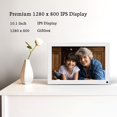 thumbnail image 3 of BSIMB 10.1 inch WiFi Digital Photo Frame White, 32GB Smart Electronic Picture Frame, Sharing Photos/Videos via App Email, 3 of 7