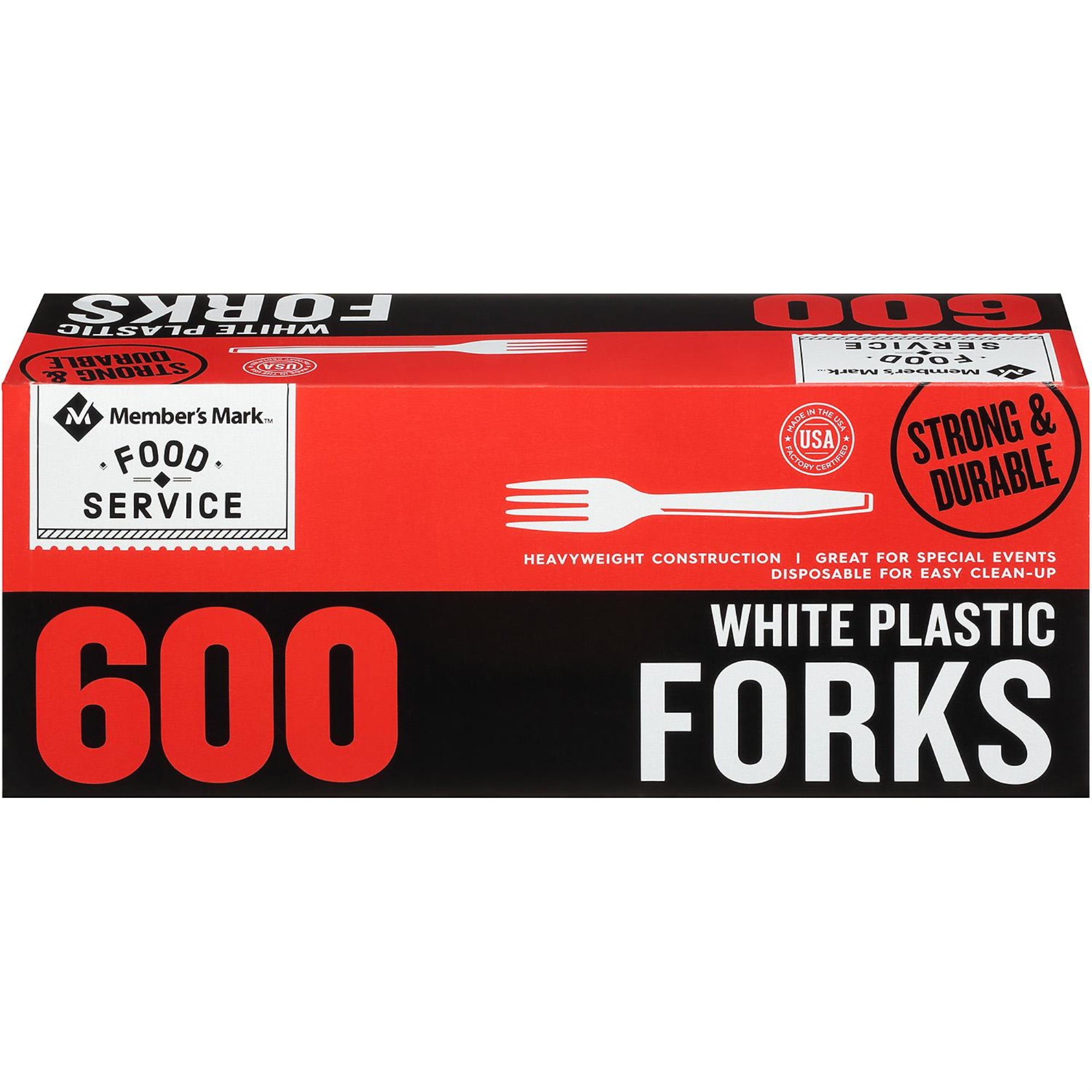 Member's Mark Plastic Knives 600 ct. Heavyweight White 