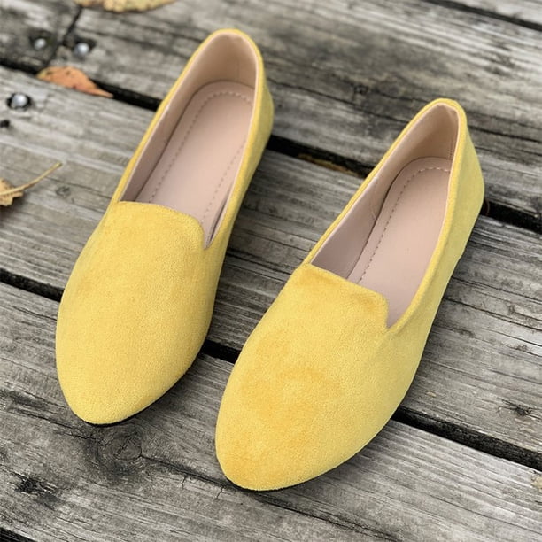 Zapatos Vestir Mocasines Planos para Mujeres Punta Redonda Ballet Deslizamiento en Vestido Cómodo Trabajar