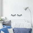 thumbnail image 4 of Walplus Grey Scandinavian Style Sleepy Eyes Peel and Stick Wall Decals 18.9" x 3.94", 4 of 8
