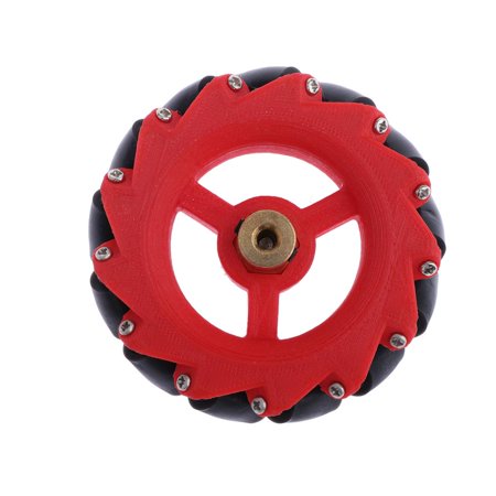 

Universal Mecanum Wheels Acrylic Wheel Diameter Red Colour With Coupling