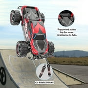 AUOSHI RC Car – 1:16 Remote Control Truck, 30MPH High-Speed 4WD Off-Road Car with 2 Rechargeable Batteries, 60 Min Playtime, LED Lights – Great Gift for Kids & Adults