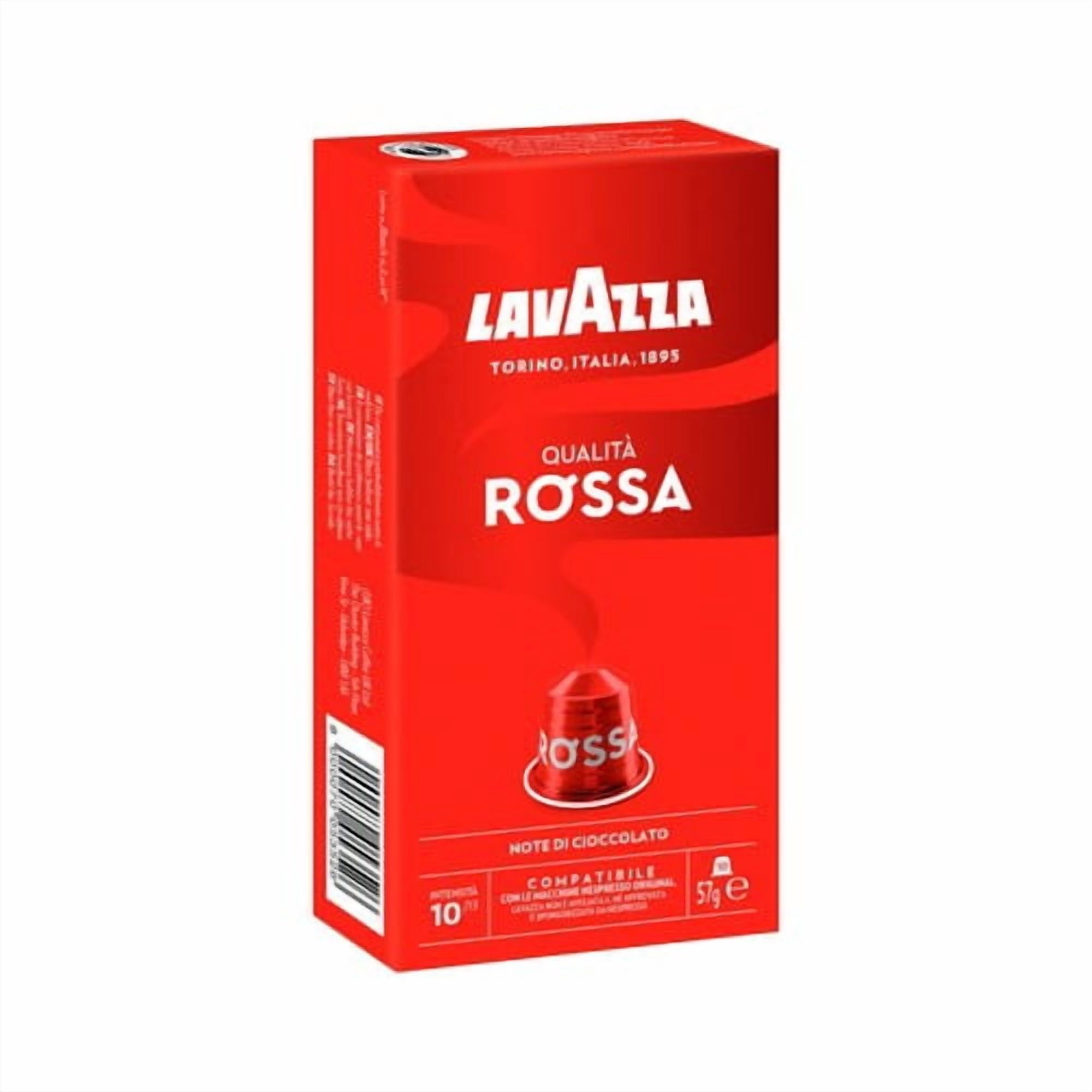 Lavazza Qualita Rossa Aluminium Nespresso Compatible Capsules, 10 pods per pack, British Import (Pack of 3)