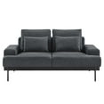 thumbnail image 5 of Modway Proximity Upholstered Polyester Fabric Loveseat in Charcoal, 5 of 8