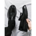 thumbnail image 3 of Men's Tassel Thick-soled Business Formal Pu Leather Shoes, Slip-on, Suitable For Groom Wedding And Hairstylist, 3 of 3