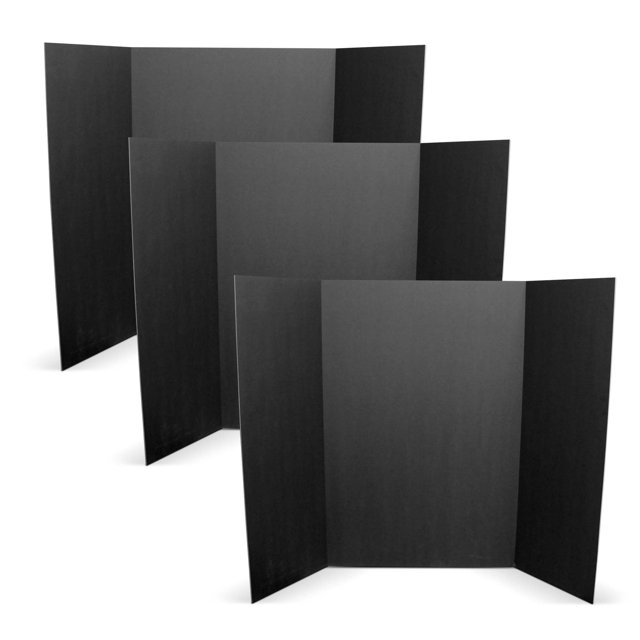 Placas de espuma para proyectos Flipside Products, 36 x 48 cm, color negro total, paquete de 3