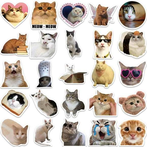 Hearth & Gear Cute Cat Stickers For Decorating Luggage Guitar And Notebooks Girl Stickers for Kids Small Stickers for Kids Kid Stickers Stand 20 Inches Wide Alt Stickers Water Bottle Decals Reseller