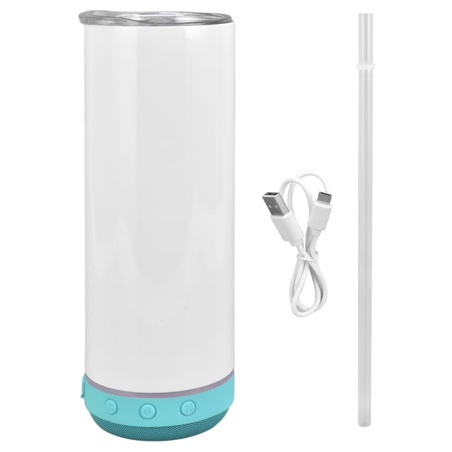 Gobelet de Sublimation, Gobelet de Haut-Parleur Bluetooth 20oz Gobelet de Musique Isolé Haut de Gamme
