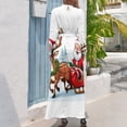 thumbnail image 3 of Santa Sleigh Reindeer Christmas Women's Long Dress Long Sleeves Dress Vintage Dresses Party Maxi Dress High Waist Dress, 3 of 4