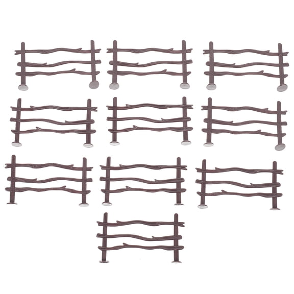 20 Pcs Fences Ornaments Outdoor Garden Border PVC Realistic Model Child