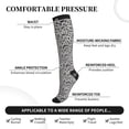 thumbnail image 2 of Sikiie Wild Animal Leopard Print 1 Pairs Compression Socks for Men and Women 15-20 mmHg Running Support Socks, 2 of 7
