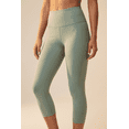 thumbnail image 4 of Women’s High Waist Tummy Control Capri Leggings, Moisture Wicking Activewear, 4 of 7