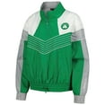 thumbnail image 2 of Women's The Wild Collective Kelly Green Boston Celtics Courtside Half-Zip Track Jacket, 2 of 3