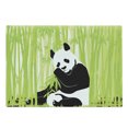 thumbnail image 1 of Panda Cutting Board, Panda Bear in Bamboo Forest Jungle Oriental Nature Wildlife Tropic Cartoon Art, Decorative Tempered Glass Cutting and Serving Board, Large Size, Lime Black White, by Ambesonne, 1 of 1
